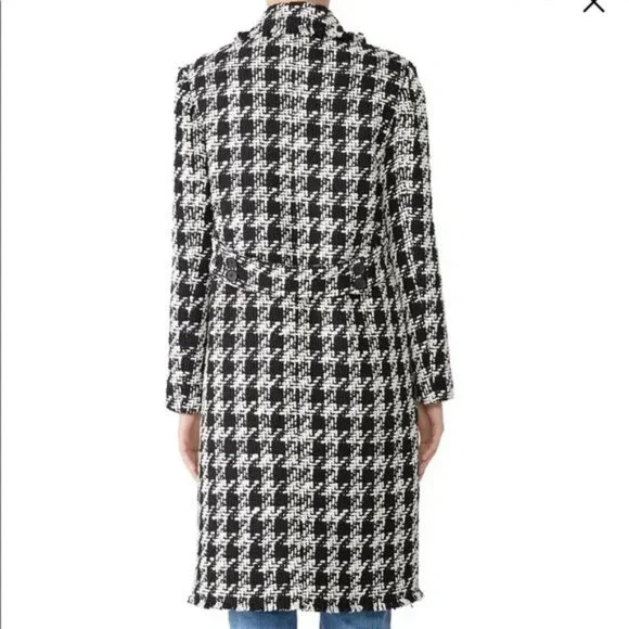 Joie Aubrielle Houndstooth Coat s - Picture 2 of 10